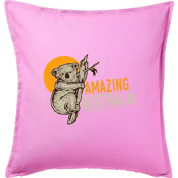 Polštář Amazing Australia koala - Polštář 50x50 - 50x50 - Pouze potah ( Růžová )