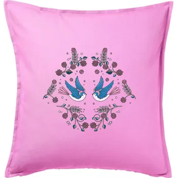 Polštář Volní ptáčci - Polštář 50x50 - 50x50 - Pouze potah ( Růžová )