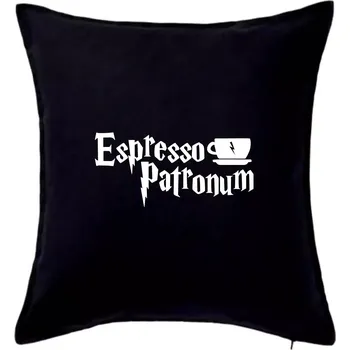 Polštář Harry - Espresso Patronum - Polštář 50x50 - 50x50 - Pouze potah ( Černá )