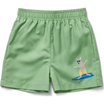 698275 - Tchibo - Dětské koupací šortky - pro kluky - vel. 98/104 - barva: zelená