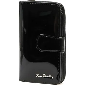 Peněženka Pierre Cardin Dámská peněženka 07 SHINY 116 Přírodní a lakovaná kůže černá