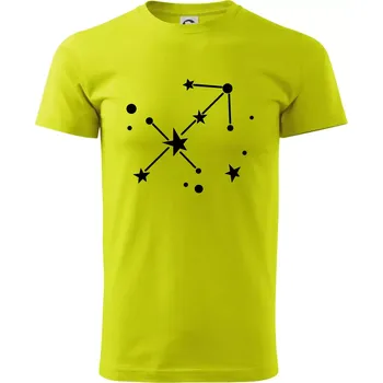 Pánské tričko Souhvězdí - Sagittarius - Střelec - Klasické pánské triko vyšší gramáže - L ( Limetková )