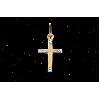 Přívěsek Zlatý křížek P078, Au 585/1000 14kt, 0,35g (14kt,váha:0,35g)
