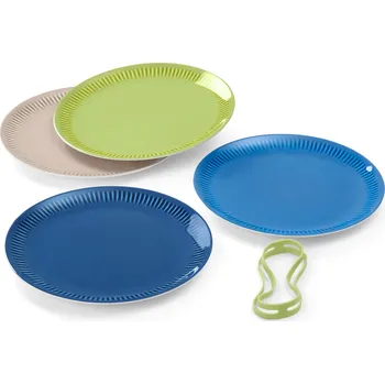 Talíř 682489 - Tchibo - Piknikové talíře - barva: modrá