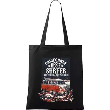 Let the Sea Set You Free - Taška bavlněná - 42 x 38 cm ( Černá )