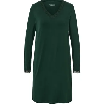 Dámské noční prádlo 688575 - Tchibo - Noční košile s krajkovým lemováním - pro ženy - vel. S 36/38 - barva: zelená