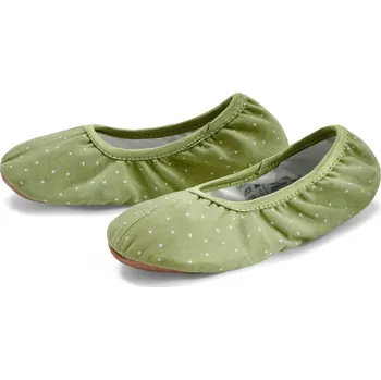 Dívčí tenisky 656082 - Tchibo - Gymnastické boty pro malé děti - dámské - vel. 33 - barva: zelená/s puntíky