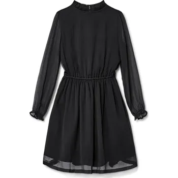 Dětská móda 668203 - Tchibo - Dětské šifonové šaty - pro dívky - vel. 122/128 - barva: modrá