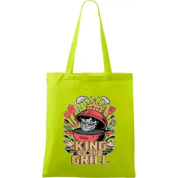 King of the grill - Taška bavlněná - 42 x 38 cm ( Limetková )