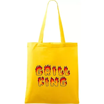 Grill King ohnivý nápis - Taška bavlněná - 42 x 38 cm ( Žlutá )