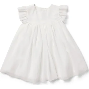 Dívčí šaty 697697 - Tchibo - Tylové šaty pro miminka - pro dívky - vel. 98/104 - barva: bílá