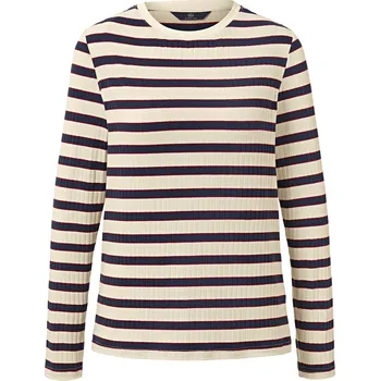 650986 - Tchibo - Triko s dlouhým rukávem - pro ženy - vel. M 40/42 - barva: bílá/s proužky