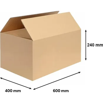 Kartonová lepenková Krabice kartonová 582x387x223 mm 5VVL / čtvrt palety