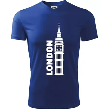 Chlapecké tričko London věž - Dětské triko sportovní (dresovina) - 158 cm/12 let ( Královská modrá )