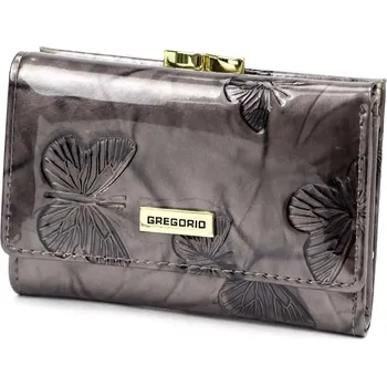 Peněženka Dámská peněženka Gregorio BTS-117 z kůže popela s funkcí RFID SECURE a zlatými detaily