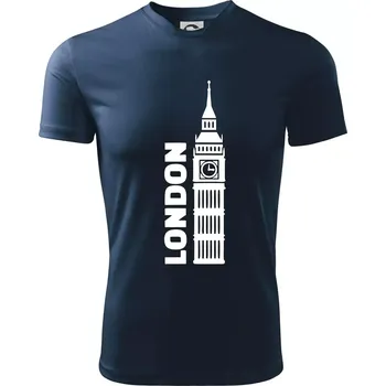 London věž - Dětské triko sportovní (dresovina) - 134 cm/8 let ( Námořní modrá (velmi tmavá - téměř černá) )