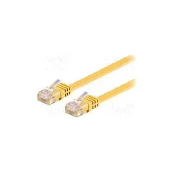 Síťový kabel Patch cord U/UTP 6 lanko Cu PVC žlutá Dél 2m 32AWG