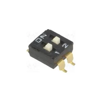 vypínač Přepínač DIP-SWITCH Počet sekcí 2 ON-OFF 0,025A/24VDC pol 2
