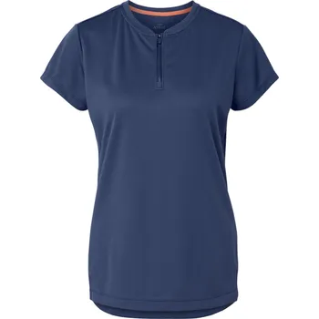 Pánské tričko 707517 - Tchibo - Sportovní triko s polovičním zipem - pro ženy - vel. M 40/42 - barva: modrá