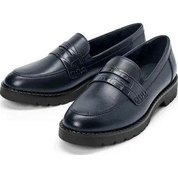 Dámské mokasíny 698726 - Tchibo - Kožené mokasíny - pro ženy - vel. 42 - barva: modrá