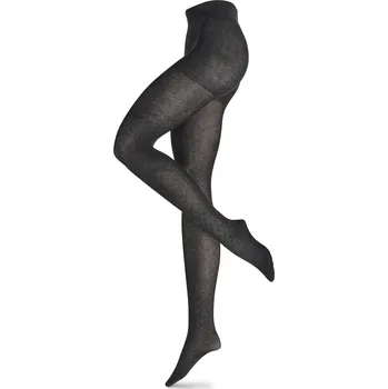 Dámské punčochy 687345 - Tchibo - Strukturované pletené punčocháče - pro ženy - vel. L 44/46 - barva: šedá