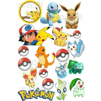Přisada na vaření a pečení Pokémon č.16 - jedlý papír - Úprava na přání +20 Kč / Jedlý papír / Bez decor gelu