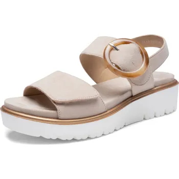 Dámské sandále ARA dámské sandály na suchý zip béžové semišové | 12-33505-08 Bilbao Velikost: 38