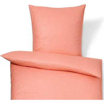 Povlečení 697269 - Tchibo - Krepové povlečení - barva: oranžová