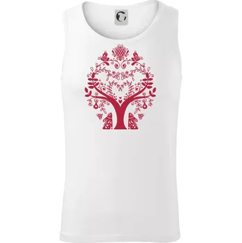 Folklor - strom - Tílko pánské Core - S ( Bílá )