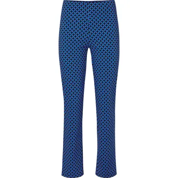 698148 - Tchibo - Strečové kalhoty s potiskem - pro ženy - vel. 40 - barva: modrá/s potiskem