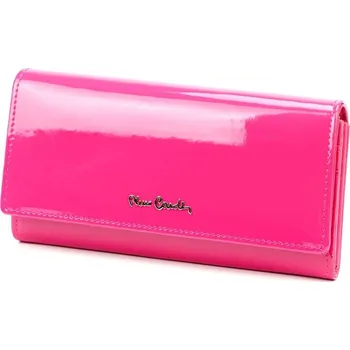 Pierre Cardin Dámská peněženka 07 SHINY 100 Fuchsiová kůže s lakovanými koženými prvky