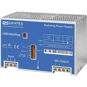 Laboratorní zdroj Camtec HSEUreg04801.15T laboratorní zdroj s nastavitelným napětím, 0 - 15 V/DC, 26 A, 480 W, výstup 1 x, 304.1051.001CA