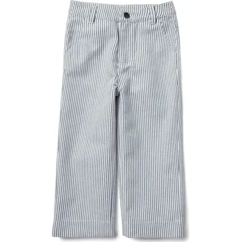 696613 - Tchibo - Dětské tkané kalhoty - pro ženy - vel. 122 - barva: modrá/s proužky