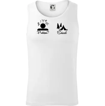 Problem? Solved! - Kempování - Tílko pánské Core - 2XL ( Bílá )