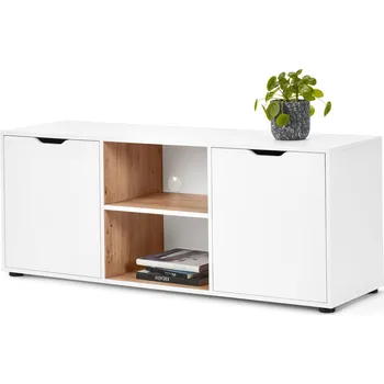 Komoda 665054 - Tchibo - Nízká skříňka se zásuvkami - barva: bílá