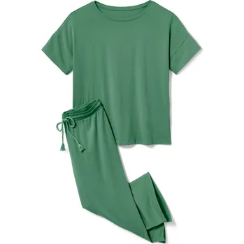 Dámské noční prádlo 700170 - Tchibo - 3/4 pyžamová souprava - pro ženy - vel. M 40/42 - barva: zelená