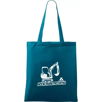 Noční můra pro krtka - Taška bavlněná - 42 x 38 cm ( Petrolejová )