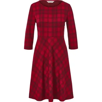 Dámské šaty Tchibo Kostkované žakárové šaty Černá M 40/42