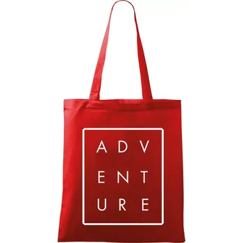 Adventure obdelník - Taška bavlněná - 42 x 38 cm ( Červená )