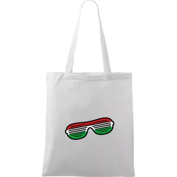 Nákupní taška Italie brýle - Taška bavlněná - 42 x 38 cm ( Bílá )