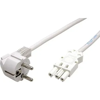 Napájecí kabel SCHROFF Kabel síťový, CEE 7/7(M) - GST18(F), 5m, bílý (60118-389) - 26.95.0187