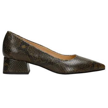 Dámské lodičky Lodičky S Efektem Hadí Kůže Na Nízkém Podpatku Wojas 3514050 39