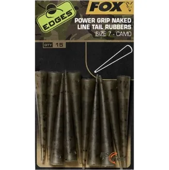 FOX Edges Camo Naked Line Tail Rubbers - velikost 7 CAC778