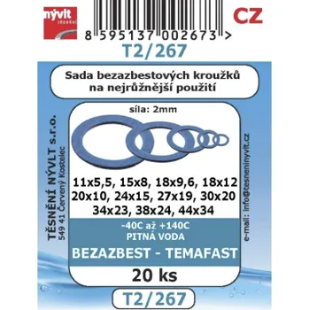Těsnění Nývlt Sada bezazbestových těsnění TEMAFast 20 ks – univerzální využití