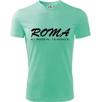 Roma GPS - Dětské triko sportovní (dresovina) - 134 cm/8 let ( Mátová )