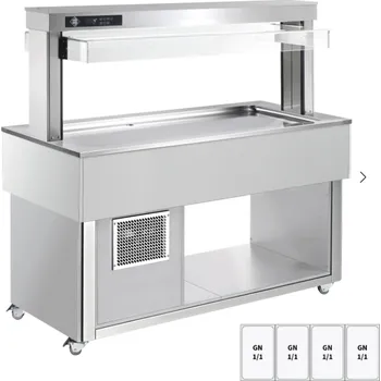 Bufet chlazený GN 4-1/1 TR Lime + 4 RAL RM GASTRO