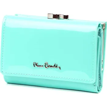 Peněženka Pierre Cardin Dámská peněženka 07 SHINY 117 Tyrkysová lakovaná přírodní kůže