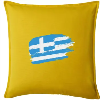 Polštář Řecko vlajka - Polštář 50x50 - 50x50 - Pouze potah ( Žlutá )