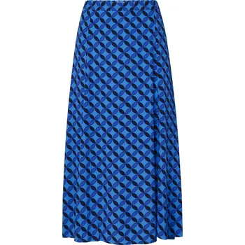 Dámská sukně 700398 - Tchibo - Midi sukně s potiskem - pro ženy - vel. 40 - barva: modrá/s potiskem