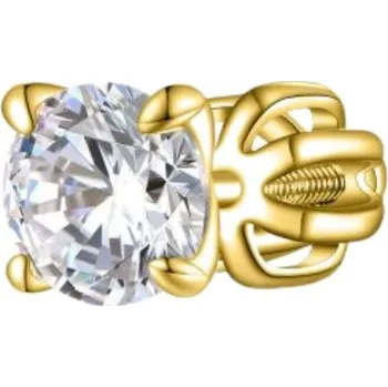 Náušnice Olivie Stříbrná 5mm náušnice PIPPI GOLD 1 ks 8765 Ag 925; ≤0,6 g.